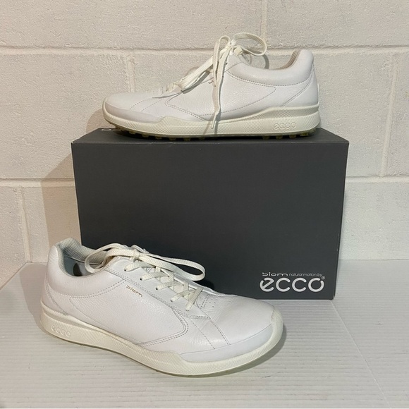 ECCO Golf Biom Hybrid Original Men's Leather Shoe EU 45/US 11-11.5 White #131654 - Picture 1 of 12